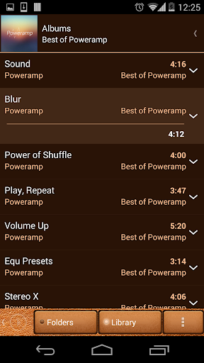 【免費音樂App】Poweramp skin Brown Leather-APP點子