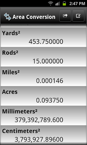 powerOne Conversion Calculator