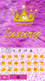 Luxury Emoji Keyboard Theme poster 2
