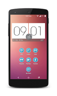 Shady Blue Launcher Theme Screenshots 2
