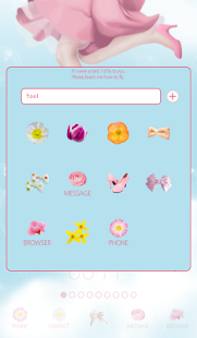 Free lovely girl dodol theme APK for Android