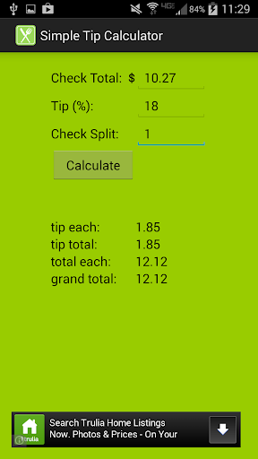 Simple Tip Calculator