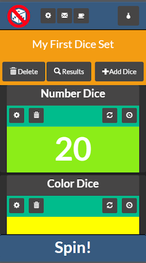 No Dice Dice Spinner