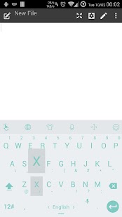 Free Keyboard Theme Flat WhiteGreen APK for PC