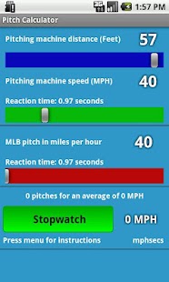 Baseball Pitch Calculator Screenshots 0