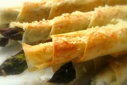 Phyllo Wrapped Asparagus