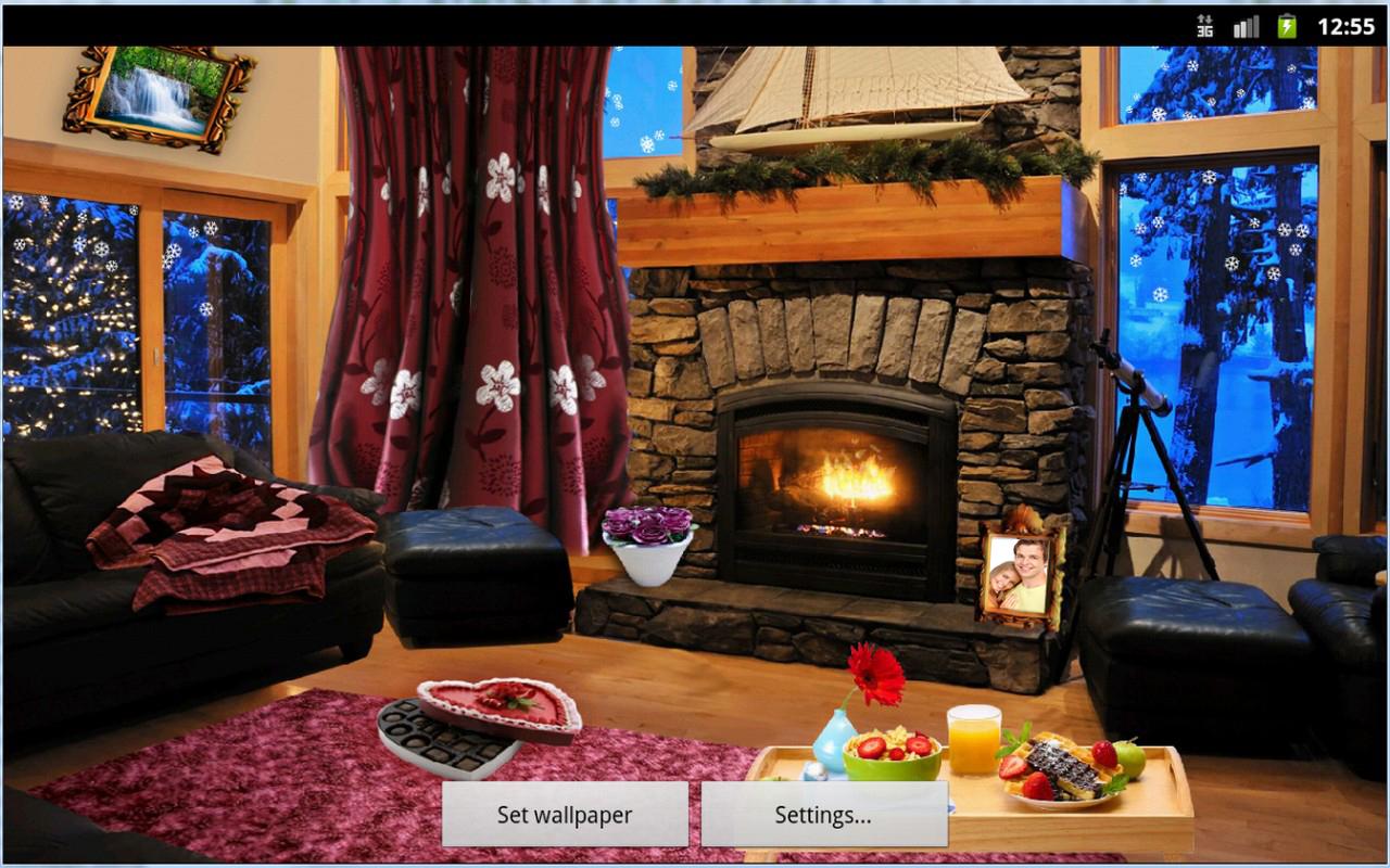 Romantic Fireplace Live Wallpaper  Android Apps on Google Play