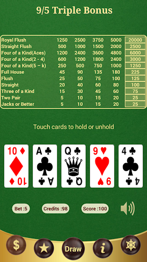 9 5 Triple Bonus Poker