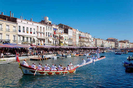 A nautical joust contest,The Grand Prix of St. Louis, held annually in Sète, France, since July 1666.
