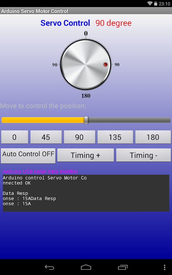   Arduino Servo Motor Control- tangkapan layar 