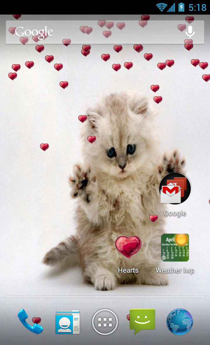 Heart Wallpaper Screen 1