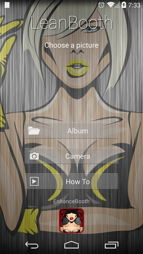 Android application Lean Booth screenshort