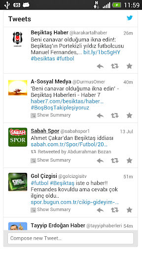 Beşiktaş Tweetleri