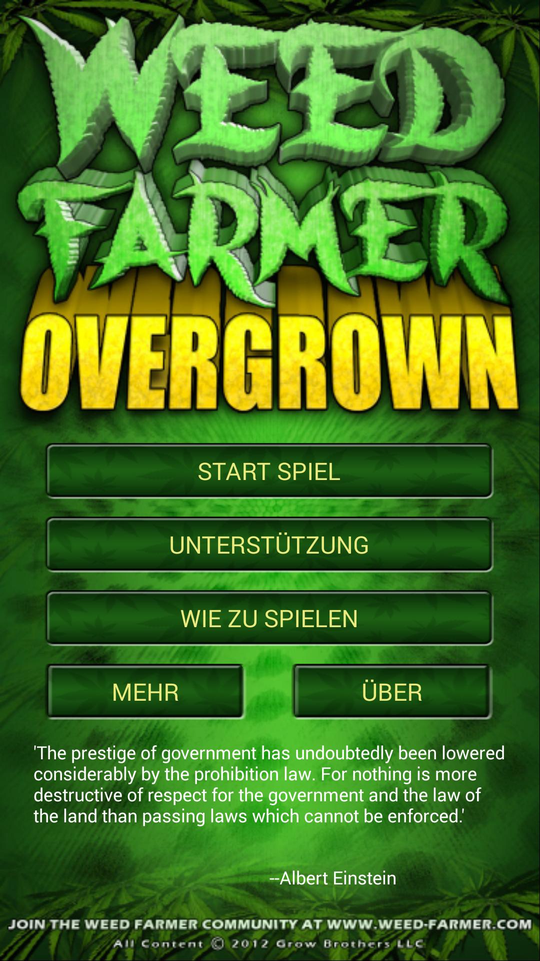 Android application Weed Farmer Overgrown screenshort
