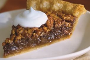 Pecan Pie with Bourbon-Spiked Cream