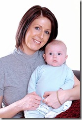 Jodie Percival with son Finley 