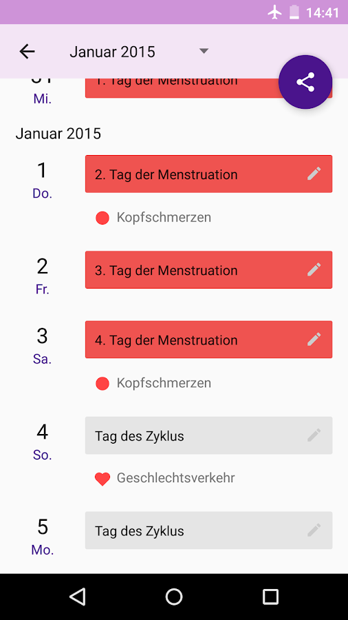 Der Periodenkalender / Rechner – Android-Apps auf Google Play