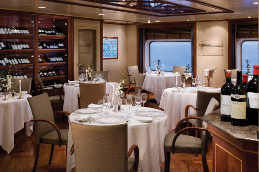 Silversea_Le_Champagne - Enjoy an elegant evening at Le Champagne on board your Silversea cruise. It's the only wine restaurant by Relais & Châteaux at sea.