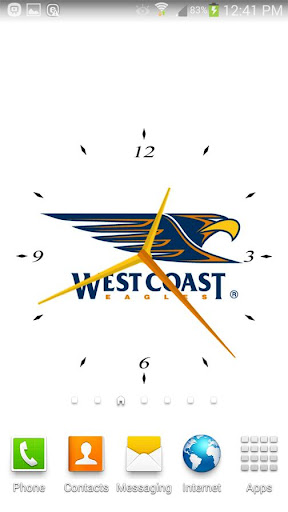 West Coast Eagles Analog Clock