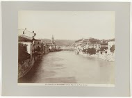 Verona en de rivier Adige gezien vanaf de Ponte alle Navi