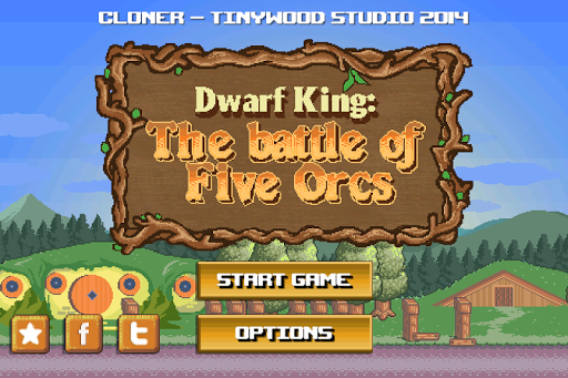 Dwarf King - Five Orcs Battle