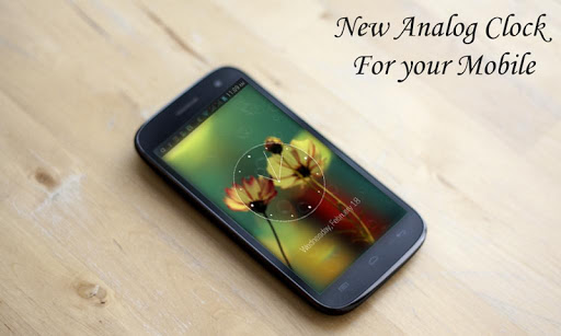 Glowing Flower HD Analog Clock