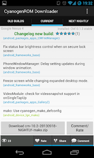 Cyanogen ROM Downloader AdFree