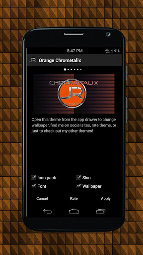 Orange Chrometalix-Icon Pack