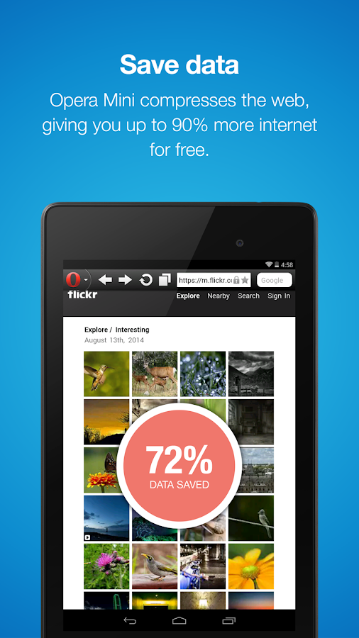 Opera Mini – Fast web browser - screenshot
