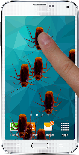 Bug Prank on Phone Screen