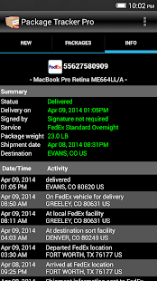 Package Tracker Pro - screenshot thumbnail