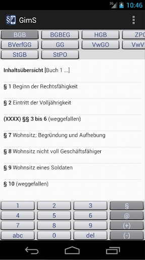 GimS - Gesetze im Smartphone