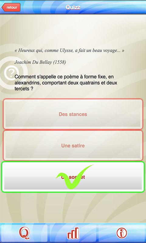 RévizQuizz Français Bac 2014 Screen 2