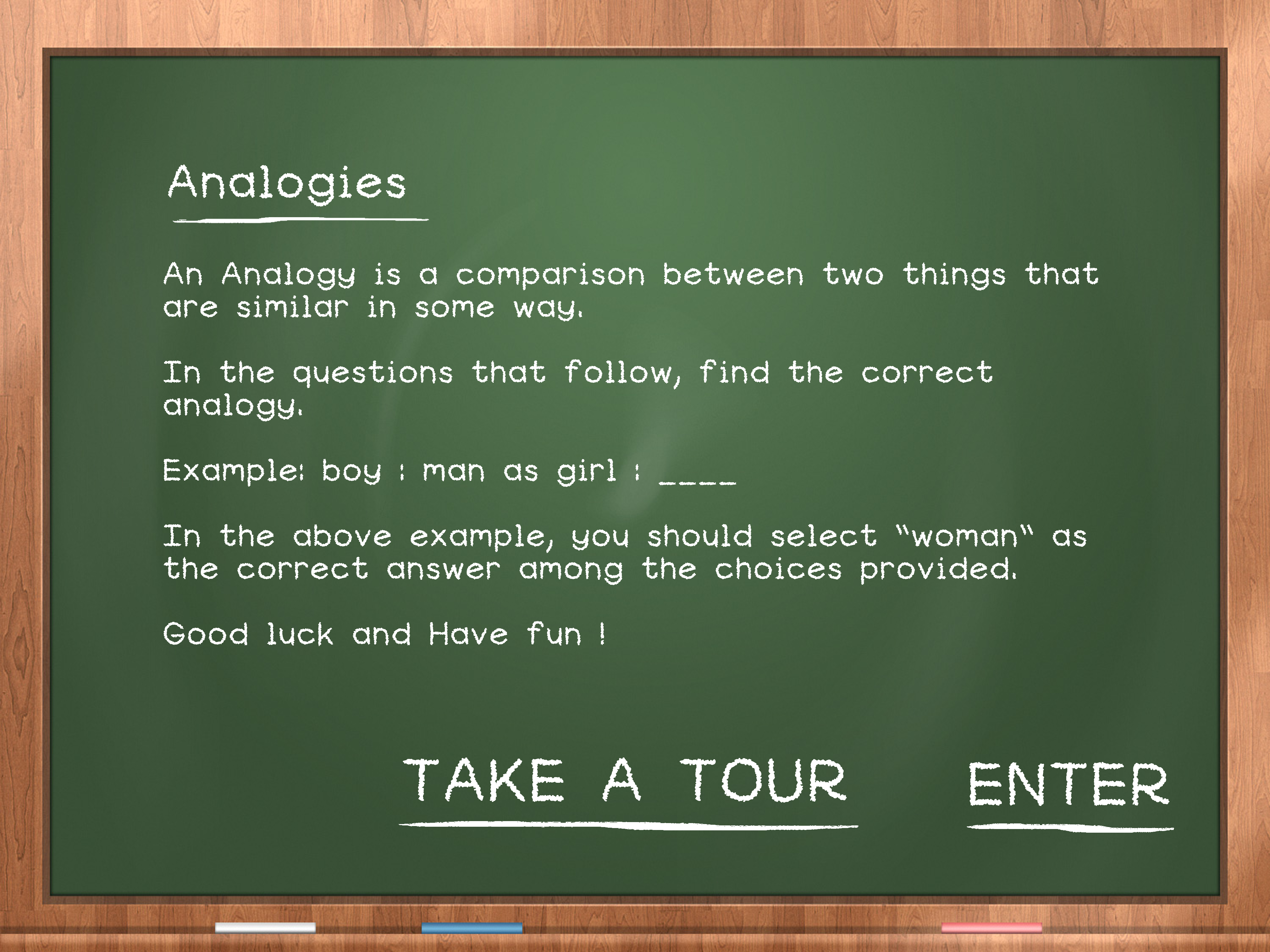 Android application Analogies For Kids screenshort