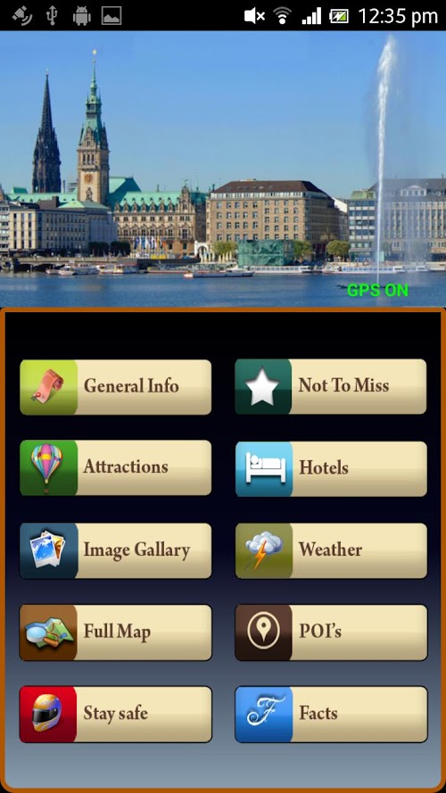 Android application Hamburg Offline Map Guide screenshort