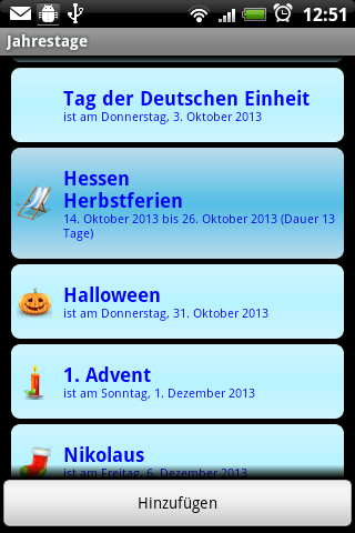 Anniversaries Screen 3