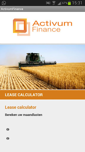 Equipment lease calculator