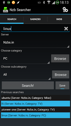 【免費媒體與影片App】Nzb Searcher Trial (Newznab)-APP點子