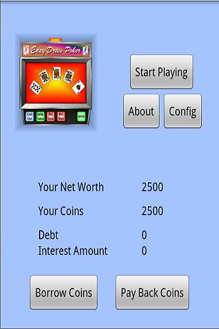 Easy Draw Poker Screen 1