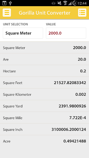 Gorilla Unit Converter