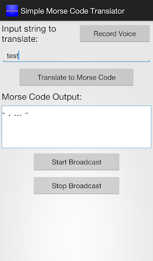 Simple Morse Code Translator