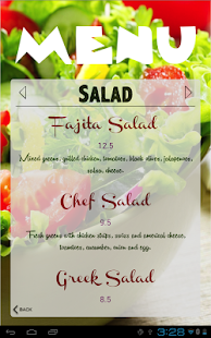 Salad Bar eMenu Lite Screenshots 1