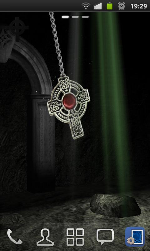 3D Celtic Cross Wallpaper Screen 3