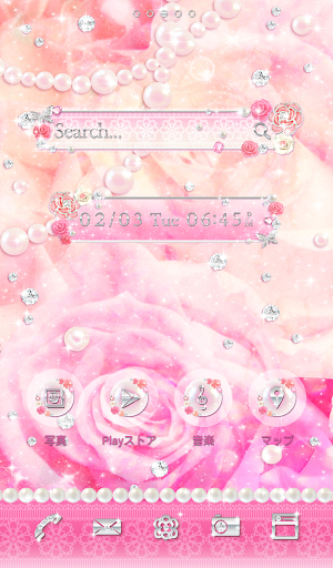 可愛換裝桌布★Shiny Pink Rose