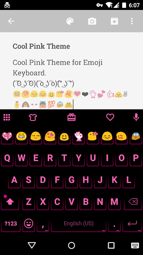 Neon Pink - Emoji Keyboard