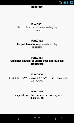 Fonts for FlipFont 85