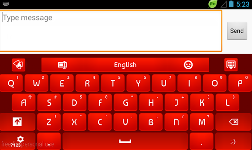 GO Keyboard Red Rose Screenshots 4
