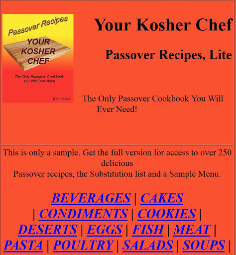 【免費書籍App】Over 250 Passover Recipes, Lte-APP點子