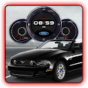 Ford Mustang Shelby Clock LWP mobile app icon