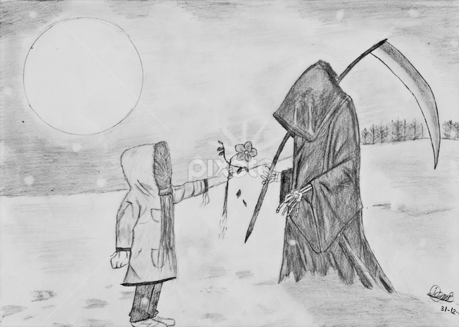 A Meeting Between Life And Death All Drawing Drawing Pixoto